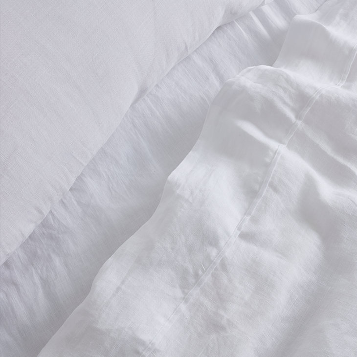 Linen Sheet Set White