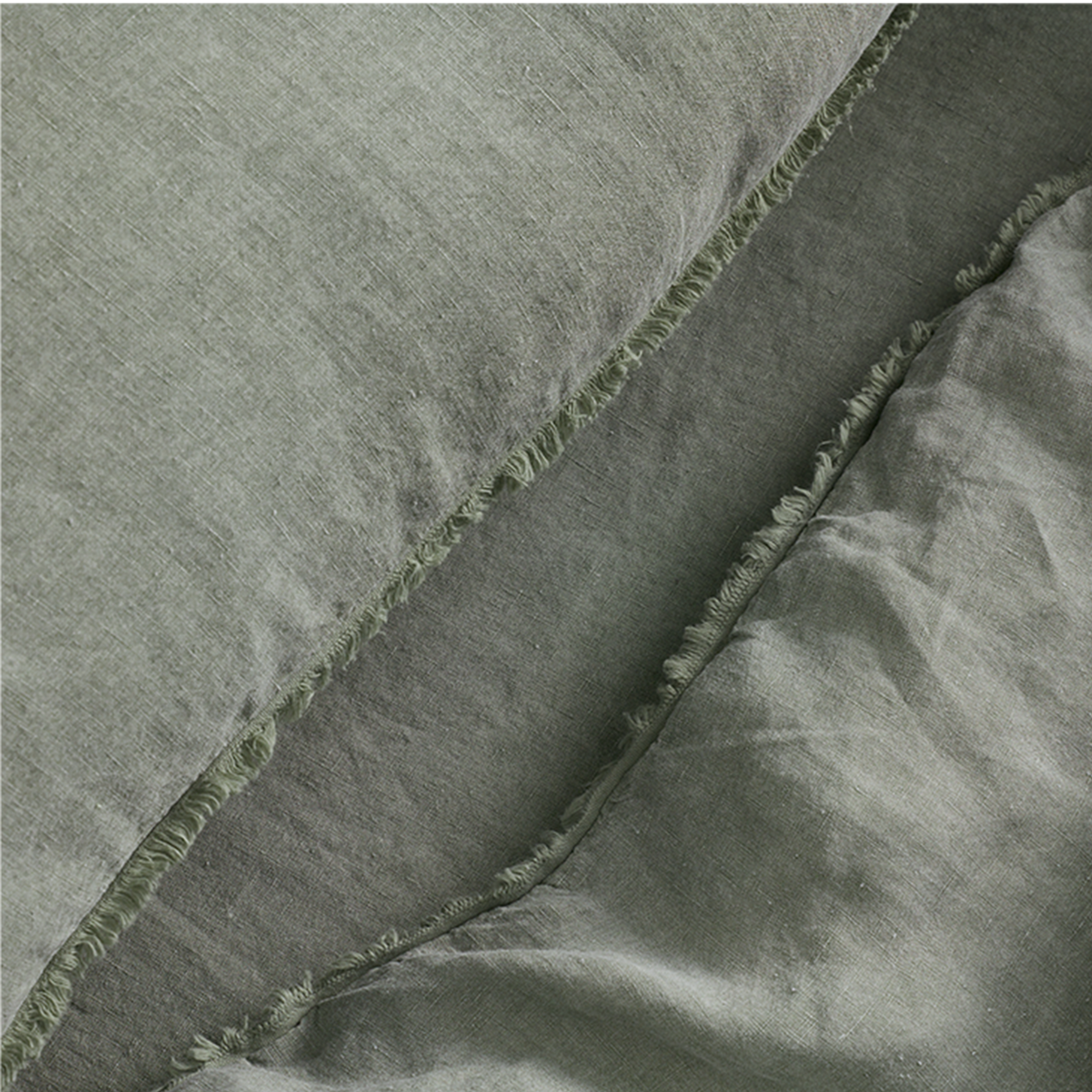 Linen Quilt Cover Set Eucalyptus