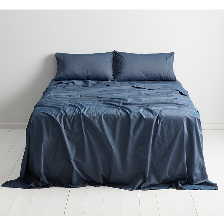 Linen Sheet Set Indigo