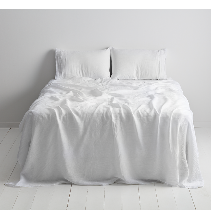 Linen Sheet Set White