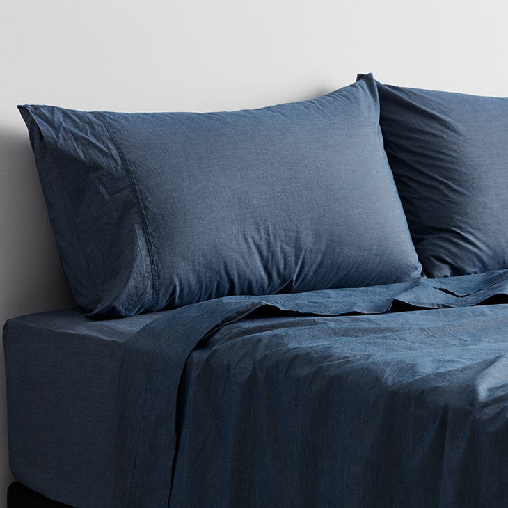 Linen Sheet Set Indigo