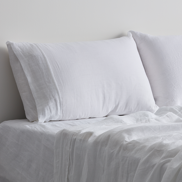 Linen Sheet Set White